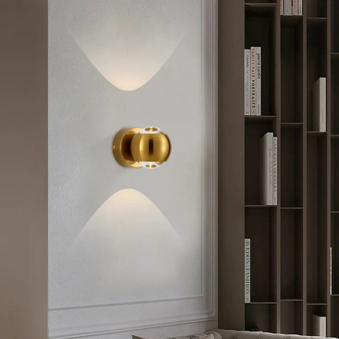 Lumen Hourglass Crystal Wall Sconce