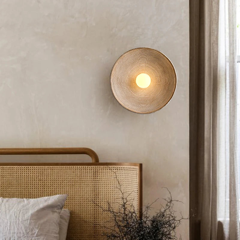 Lumen Ceramic Round LED Wall Lamp