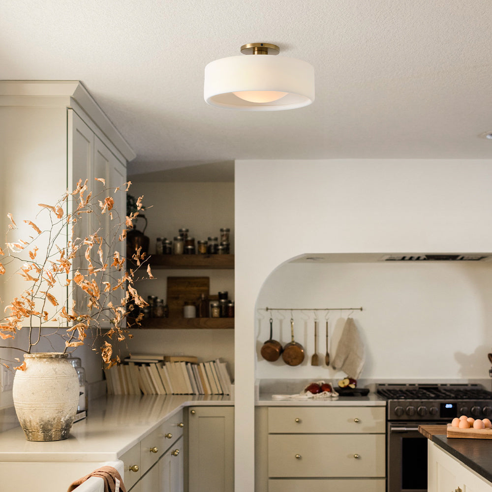 Lumen Porcelain Ceiling Light