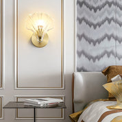 Lumen Brass Seashell Wall Light