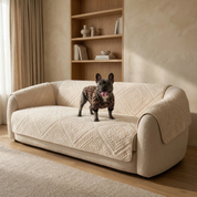 Drapée Quilted Cotton Velvet Sofa Cover