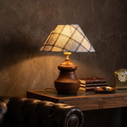 Lumen Plaid Shade Table Lamp
