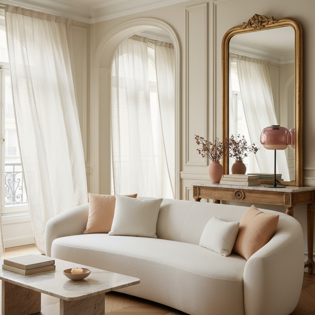 Lumen Sanae Double Dome Glass Table Lamp