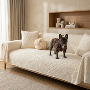 Drapée Quilted Cotton Velvet Sofa Cover