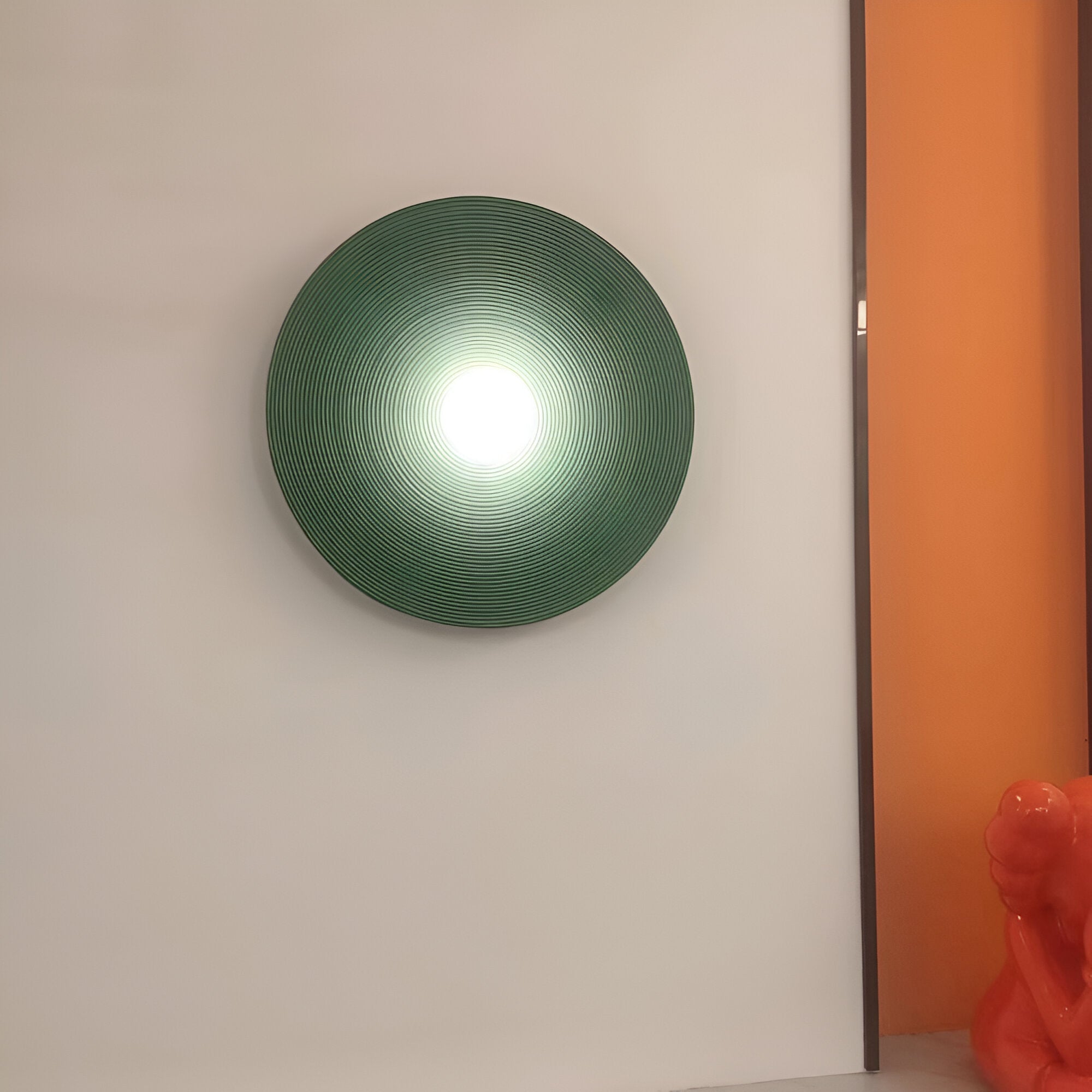 Lumen Ceramic Round LED Wall Lamp
