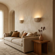 Lumen Travertine Stone Wall Lamp