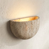 Lumen Travertine Stone Wall Lamp