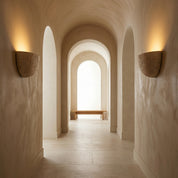 Lumen Travertine Stone Wall Lamp