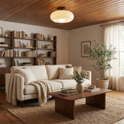 Lumen French Cream Bauhaus Ceiling Light
