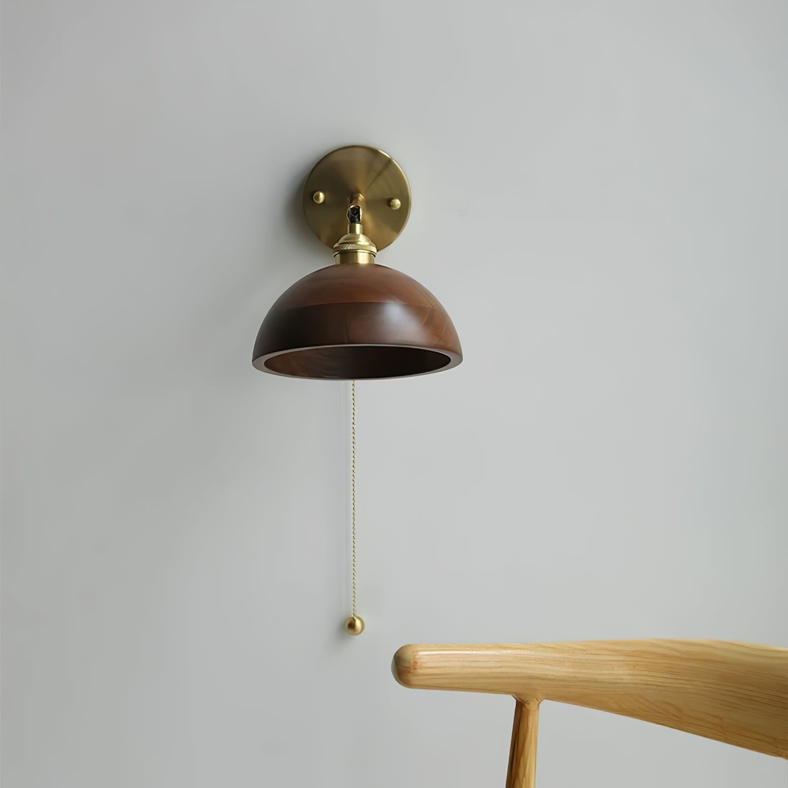 Lumen Vintage Wood Wall Sconce