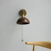 Lumen Vintage Wood Wall Sconce