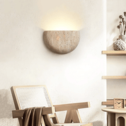 Lumen Travertine Stone Wall Lamp