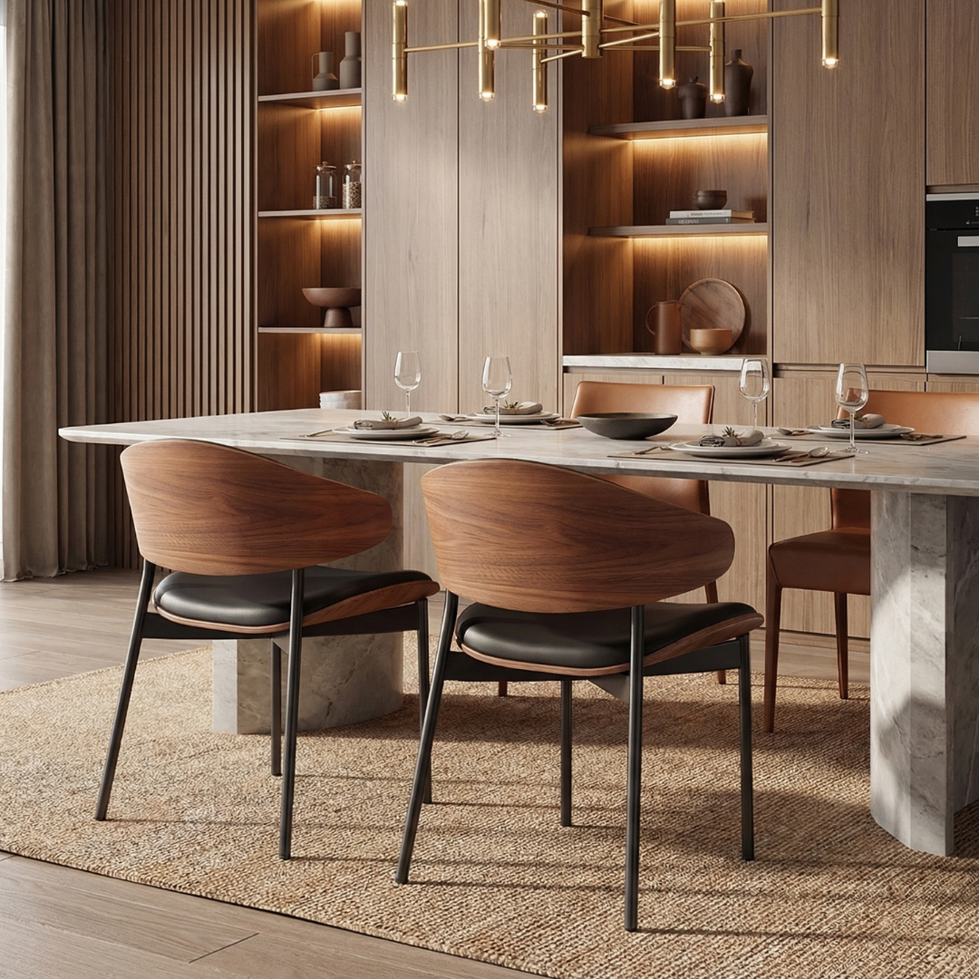 Atelier Ash Wood Dining Chair Set