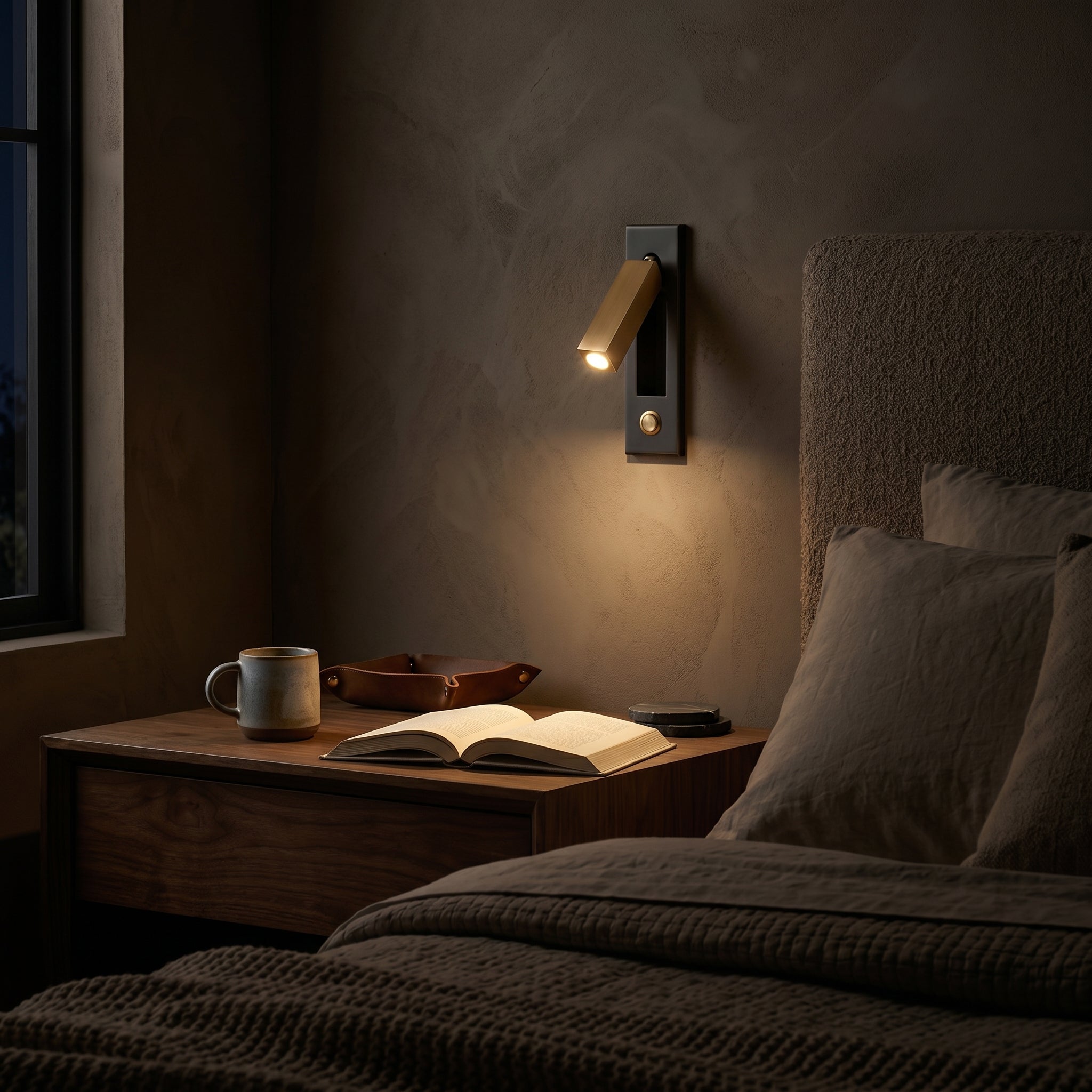 Lumen Embedded Bedside Sconce