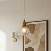 Lumen Mini Brass Glass Pendant