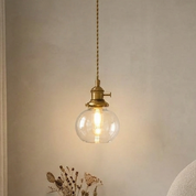 Lumen Mini Brass Glass Pendant