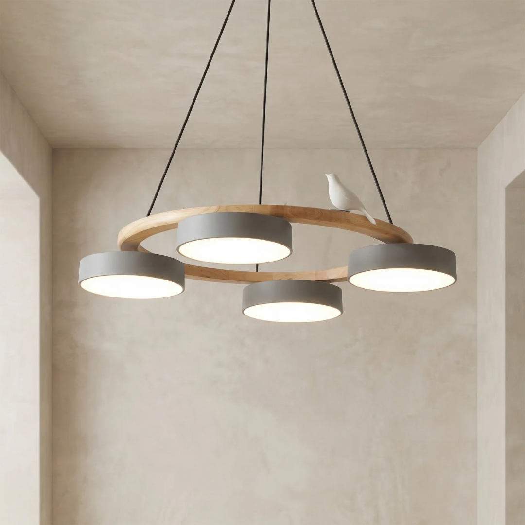 Lumen Bird Round Chandelier