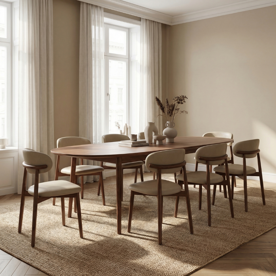 Atelier Ergonomic Dining Chairs Set