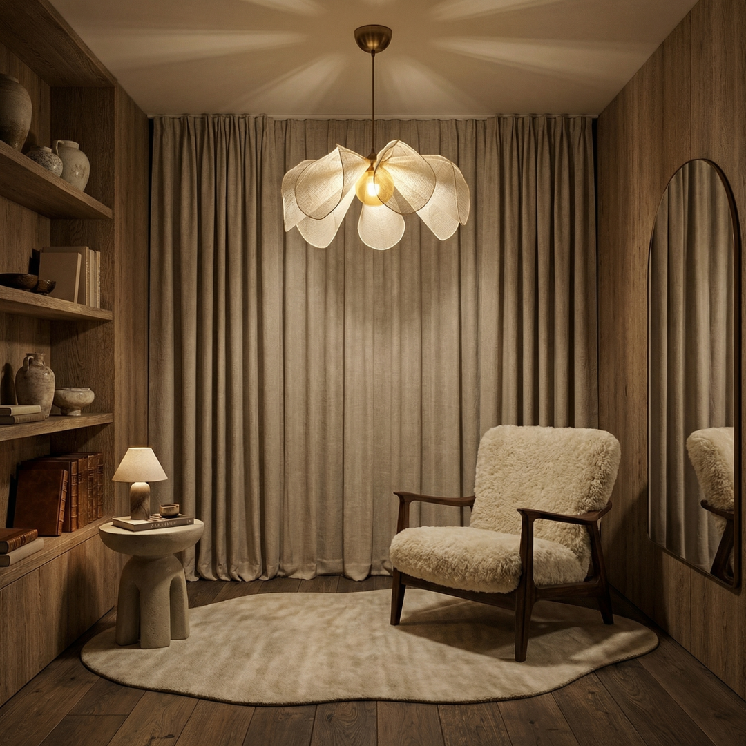 Lumen Vintage Fabric Pendant Light