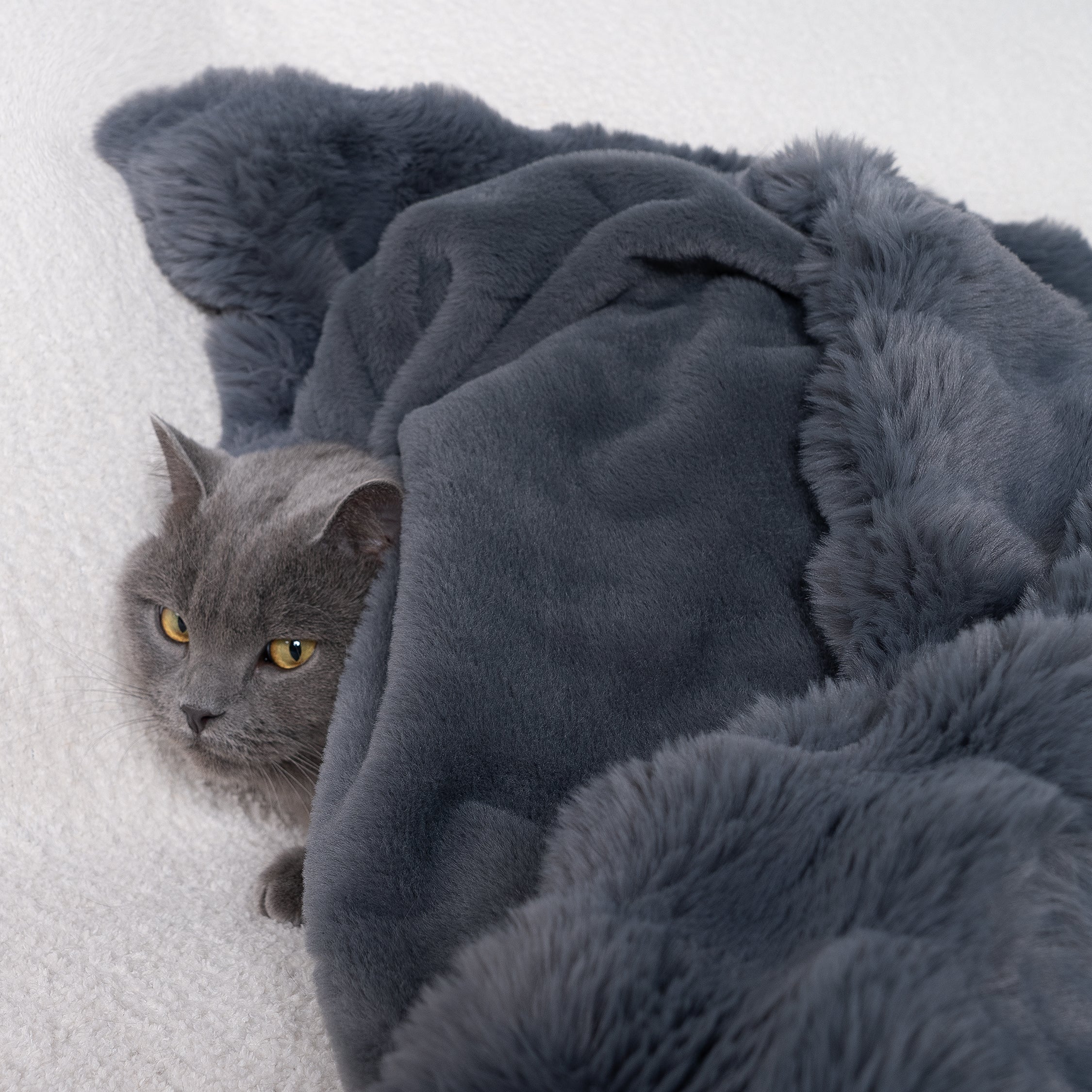 Drapée Faux Rabbit Fur Throw Blanket