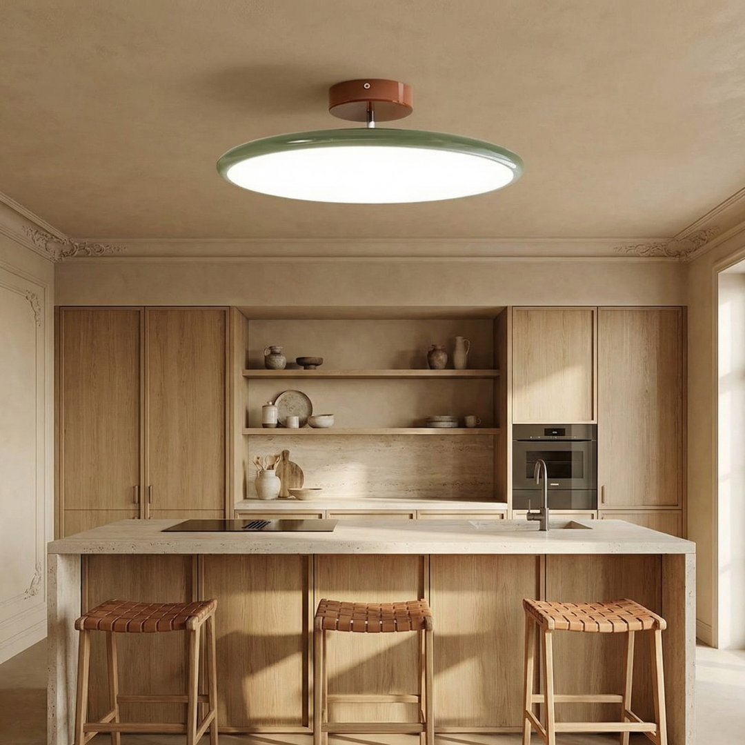 Lumen French Cream Acrylic Ceiling Light