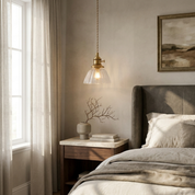 Lumen Mini Brass Glass Pendant