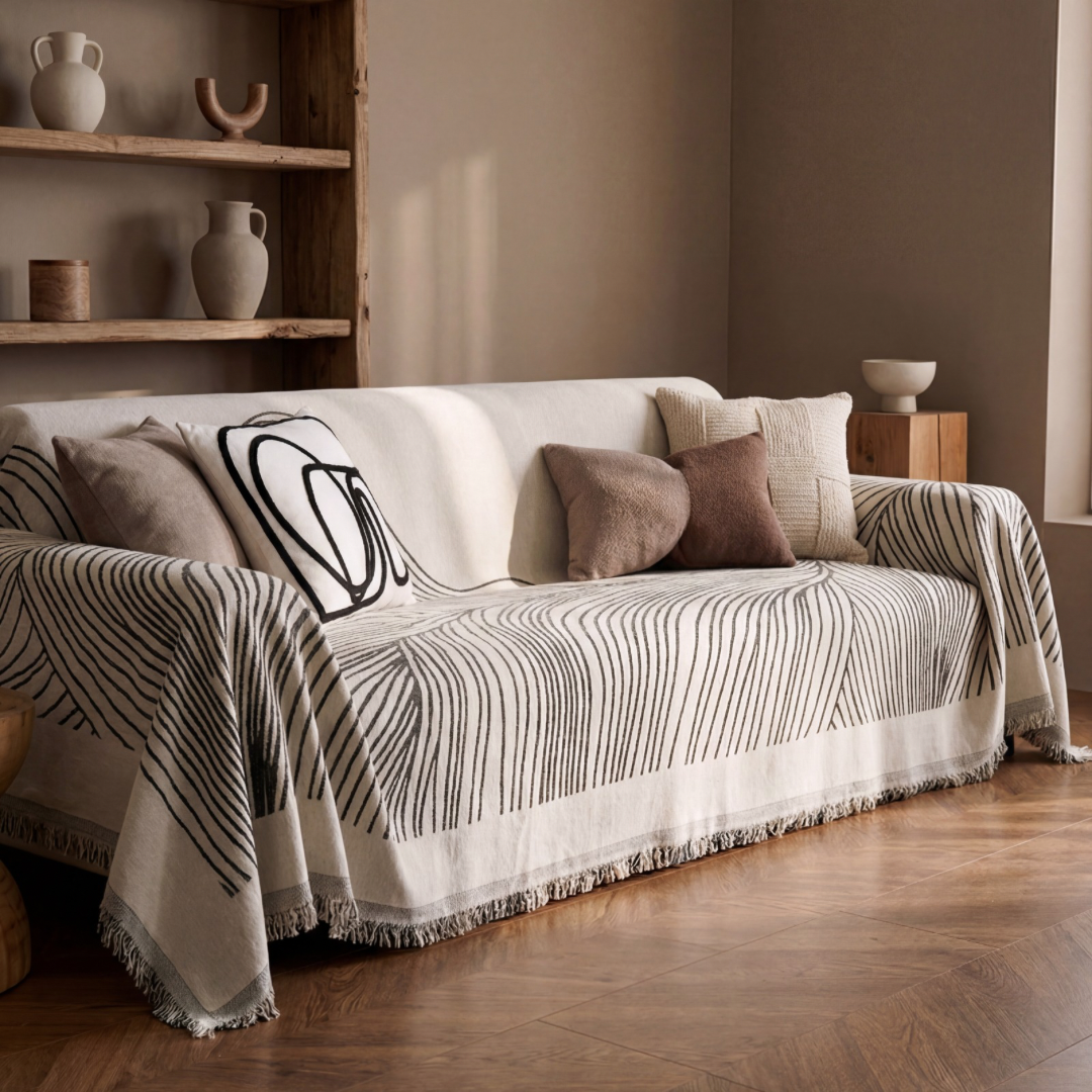Drapée Line Pattern Sofa Cover