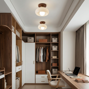 Lumen French Cream Bauhaus Ceiling Light