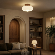 Lumen French Cream Bauhaus Ceiling Light