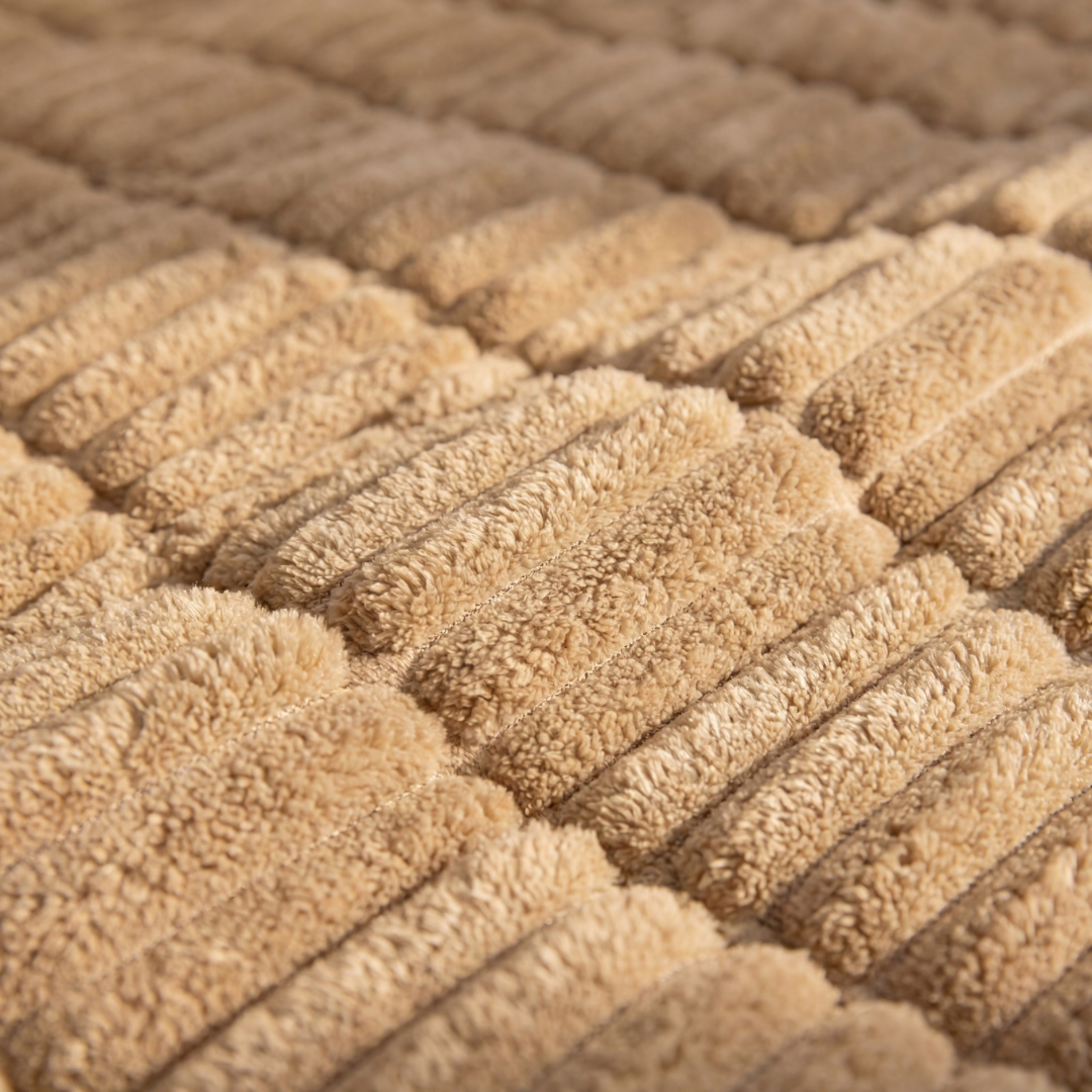 Drapée Plush Pleated Sofa Cover