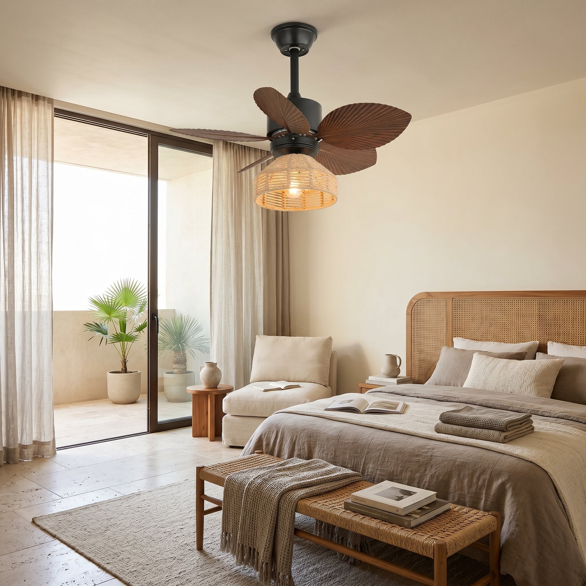 Lumen Palm Leaf Ceiling Fan
