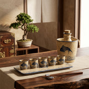 Kurohana Ceramic Sake Set