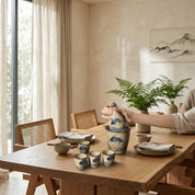 Kurohana Ceramic Sake Set