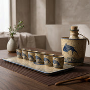 Kurohana Ceramic Sake Set