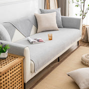 Drapée Linen Sofa Cover for Pets, Sectional Sofa Cover