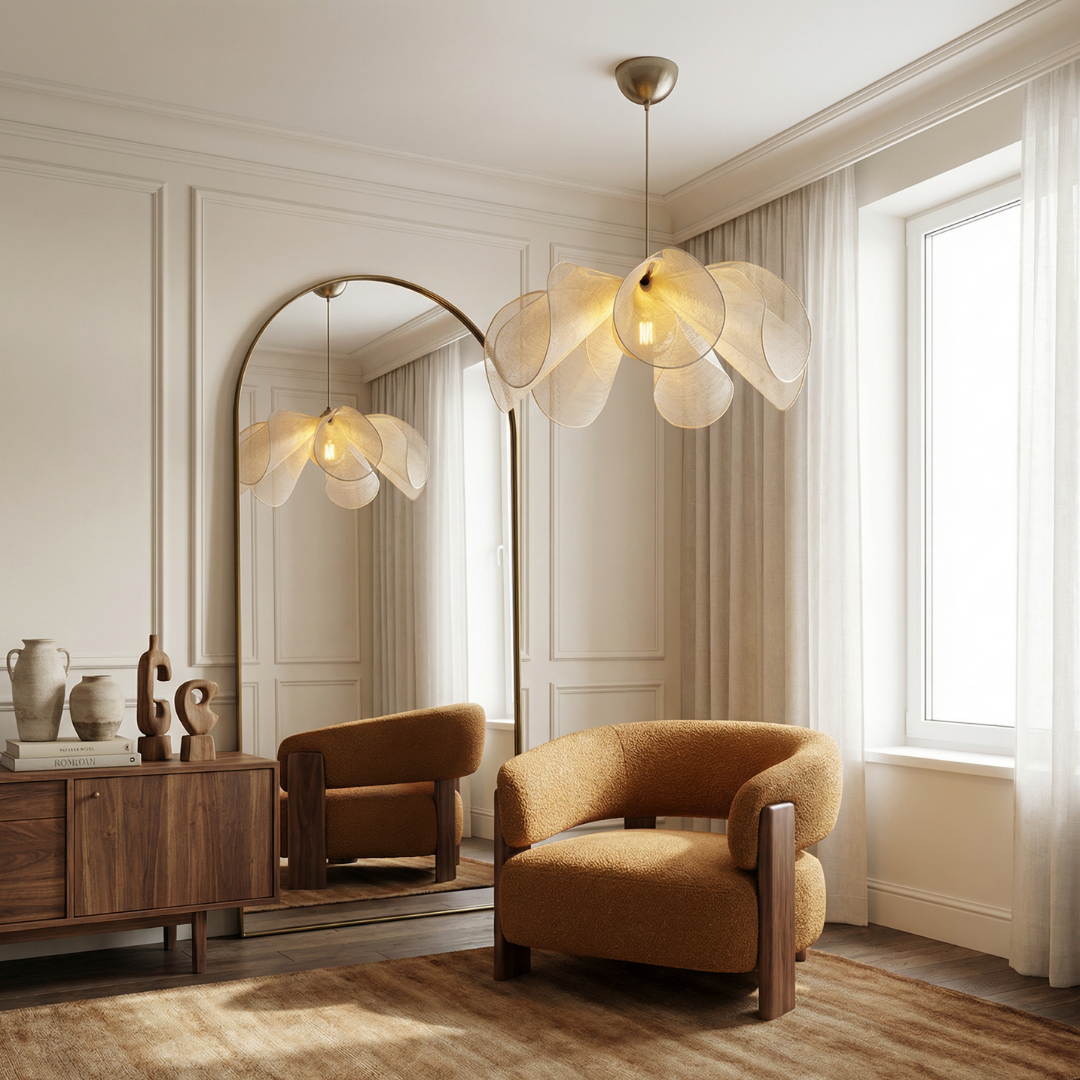 Lumen Vintage Fabric Pendant Light