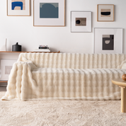Drapée Faux Rabbit Fur Sofa Cover