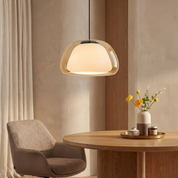 Lumen Milk Glass Jelly Pendant Light