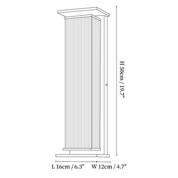 Lumen Solar Box Wall Lamp