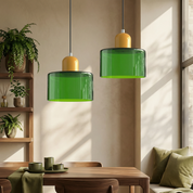 Lumen Bauhaus Round Glass Pendant Light
