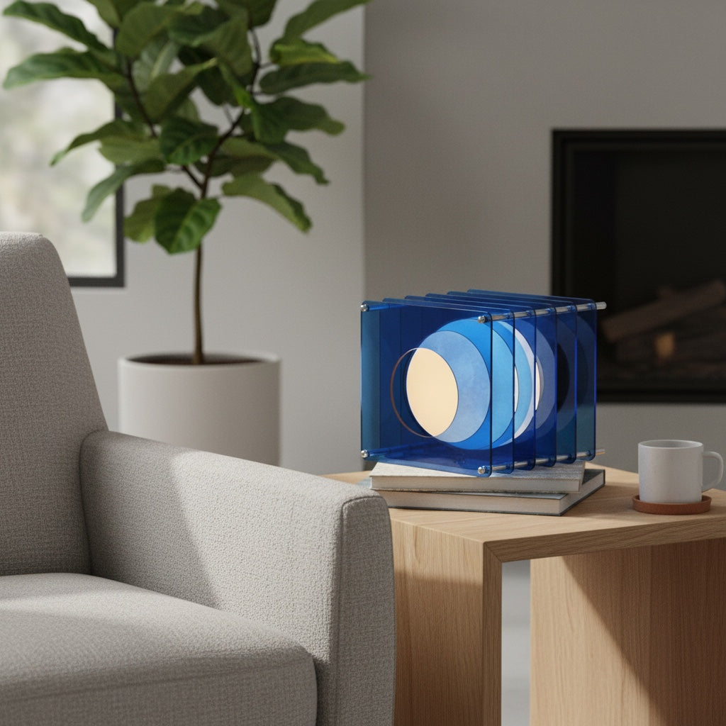 Lumen Cube Sphere Table Lamp