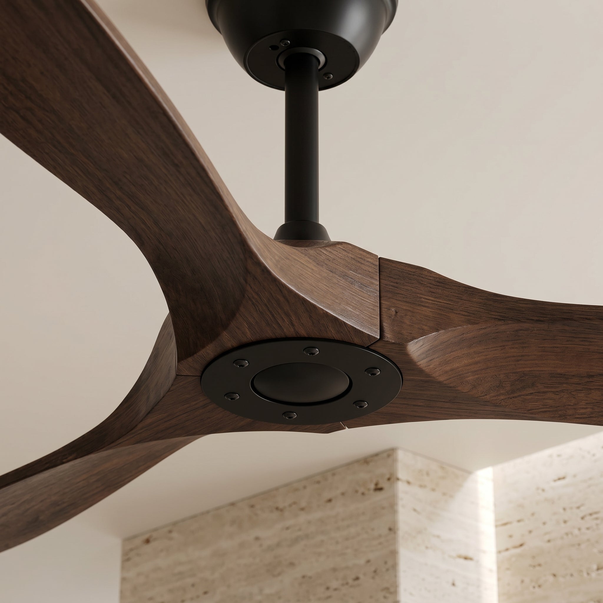 Lumen Curved Wood Blade Fan