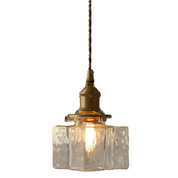 Lumen Jewel Glass Brass Pendant