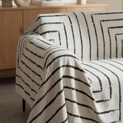 Drapée Geometric Minimalist Sofa Cover