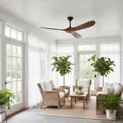 Lumen Curved Wood Blade Fan