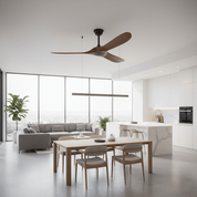 Lumen Curved Wood Blade Fan