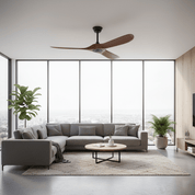 Lumen Curved Wood Blade Fan