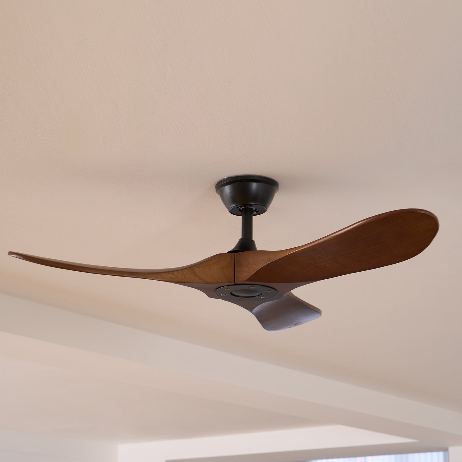 Lumen Curved Wood Blade Fan