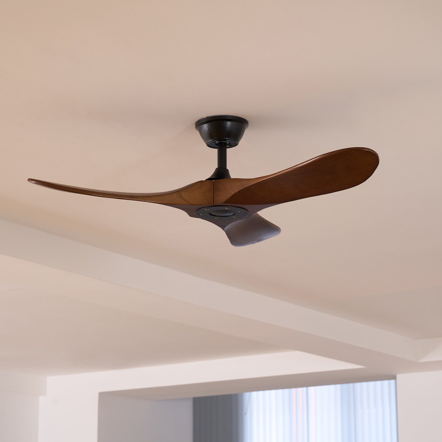 Lumen Curved Wood Blade Fan