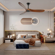 Lumen Curved Wood Blade Fan